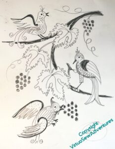 Design drawing for Stella's Birds