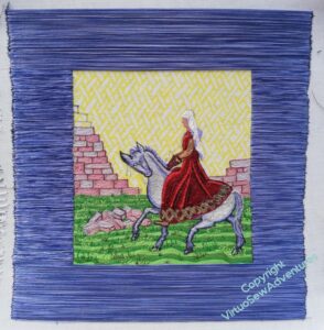 All the first layer of Aethelflaed's border done.